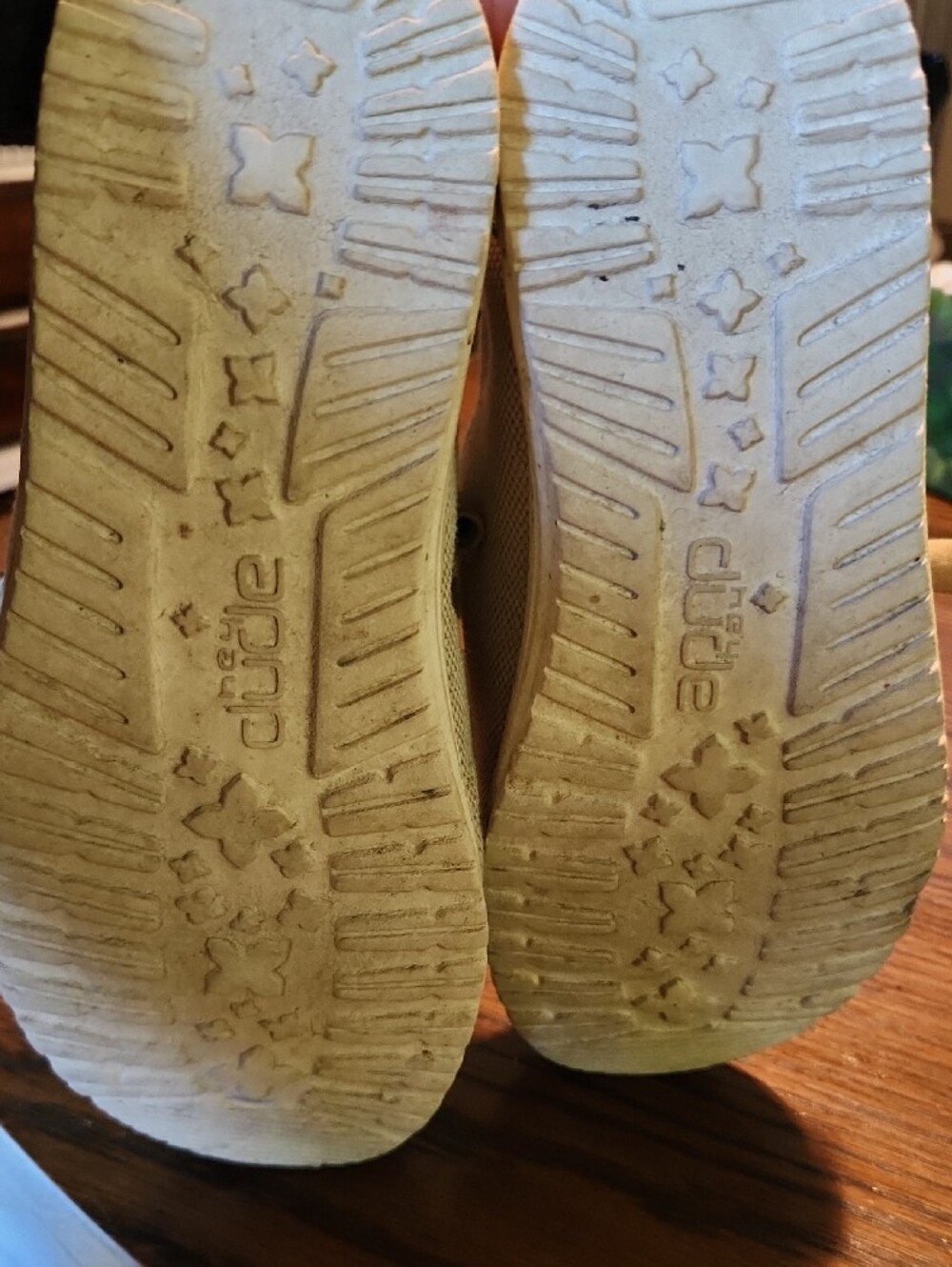 Hey Dude Beige Canvas Slip-On Sneakers - Picture 4 of 4